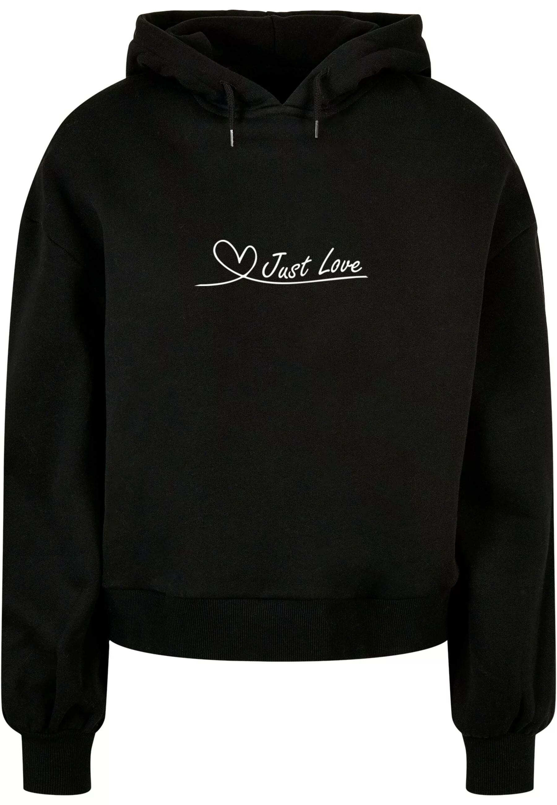 Merchcode Kapuzenpullover "Merchcode Damen Ladies Just love Organic Oversiz günstig online kaufen