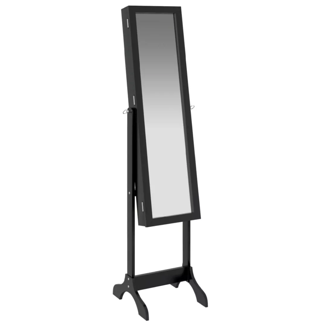 Vidaxl Standspiegel Schwarz 34x37x146 Cm günstig online kaufen