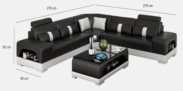 Xlmoebel Ecksofa Neue XXL-L-förmige Wohnlandschaft mit modernem Ecksofa und günstig online kaufen