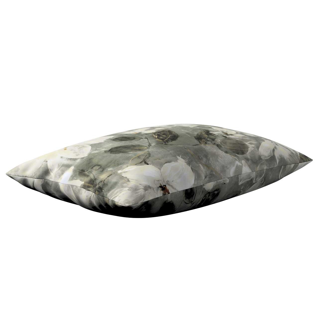 Kissenhülle Kinga rechteckig, grau-weiß, 60 x 40 cm, Velvet (184-24) günstig online kaufen
