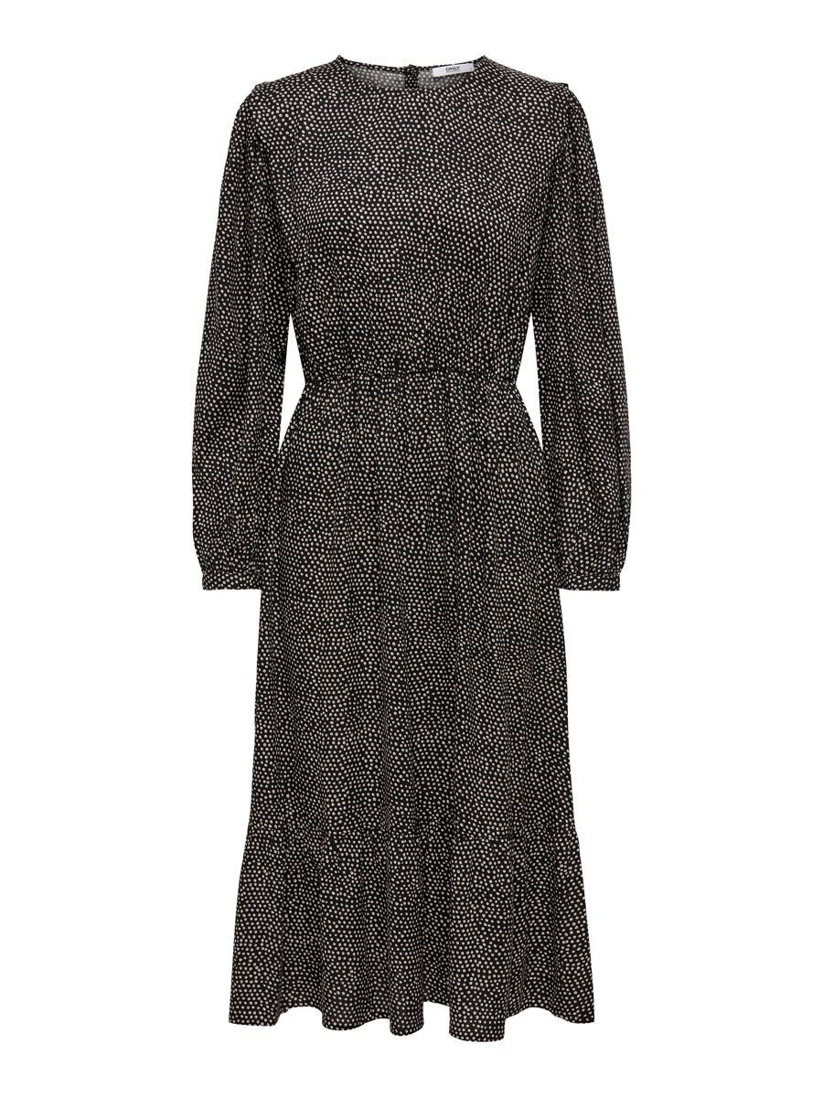 ONLY Wadenlanges Kleid Damen Schwarz günstig online kaufen