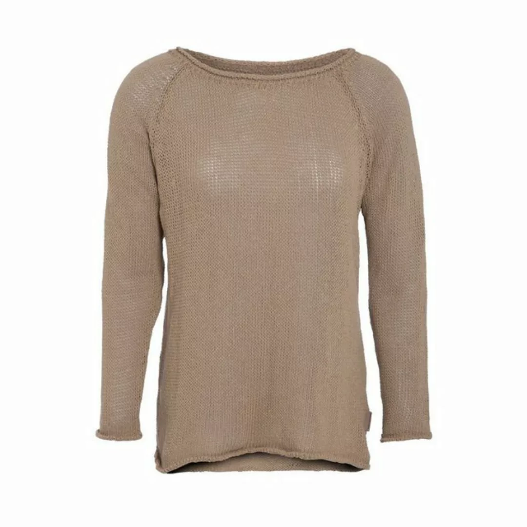 Knit Factory Strickponcho Jasmin Pullover 40/42 Glatt Beige (1-tlg) Strickw günstig online kaufen