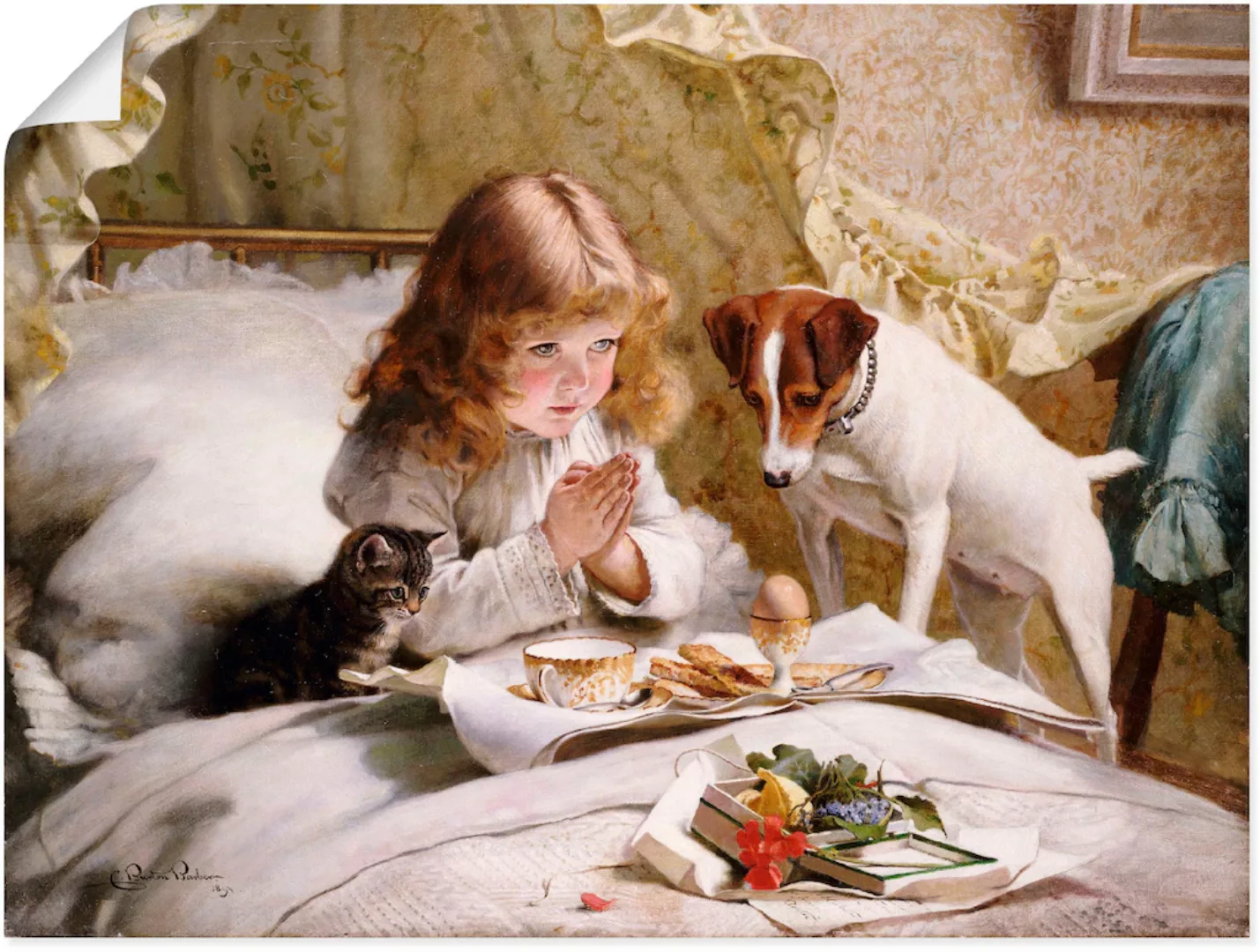 Artland Wandbild »Das Gebet. 1894«, Kind, (1 St.), als Leinwandbild, Poster günstig online kaufen