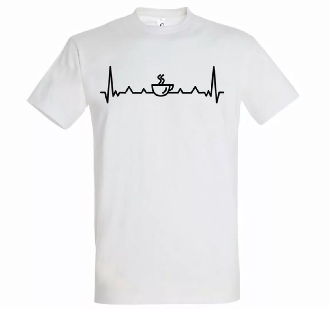 Youth Designz Print-Shirt Herren T-Shirt Heartbeat Kaffee mit lustigem Logo günstig online kaufen