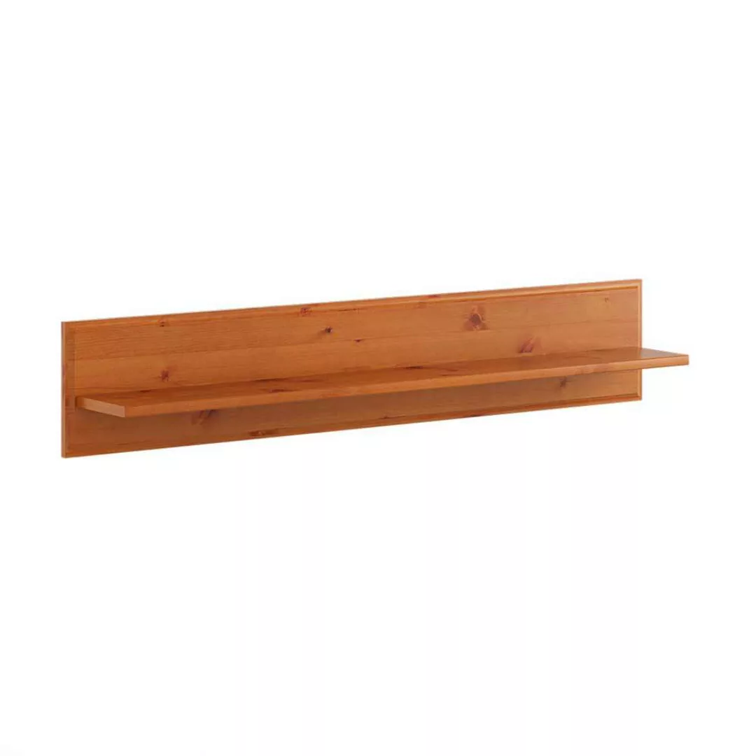 Wandboard Kiefer massiv in Honigfarben 120 cm breit - 22 cm hoch günstig online kaufen