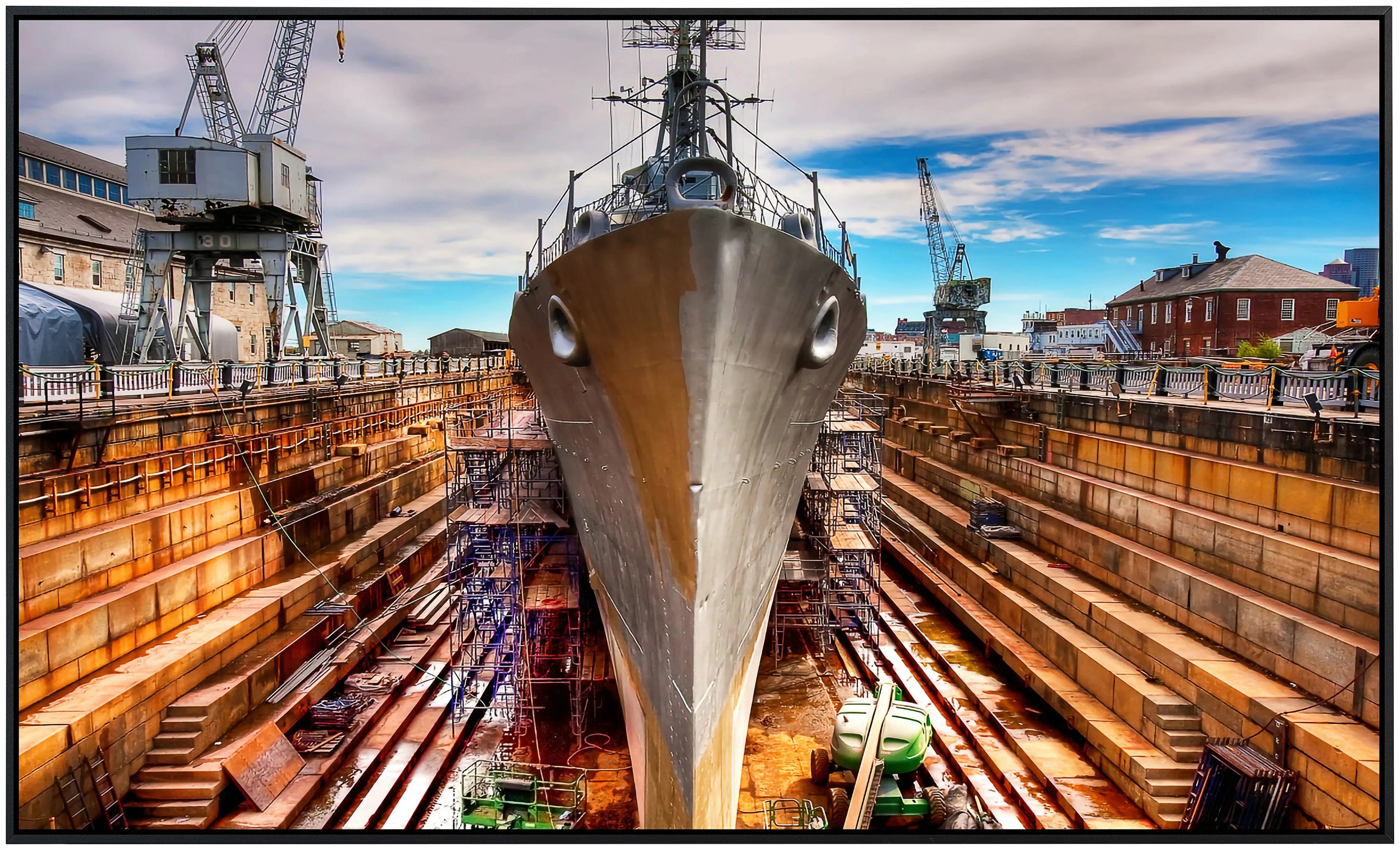 Papermoon Infrarotheizung »Schiff im hafen«, sehr angenehme Strahlungswärme günstig online kaufen