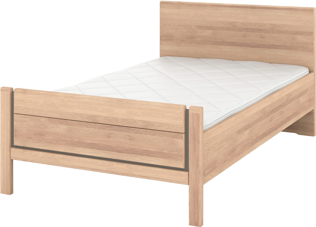 Musterring Holzbett "Sorrent, Bettgestell, Bettrahmen, teilmassiv Eiche", ( günstig online kaufen