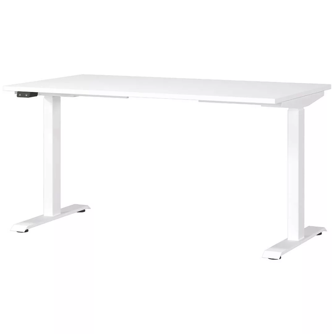 Schreibtisch 140cm, elektrisch höhenverstellbar, weiß, MEMPHIS-01 günstig online kaufen