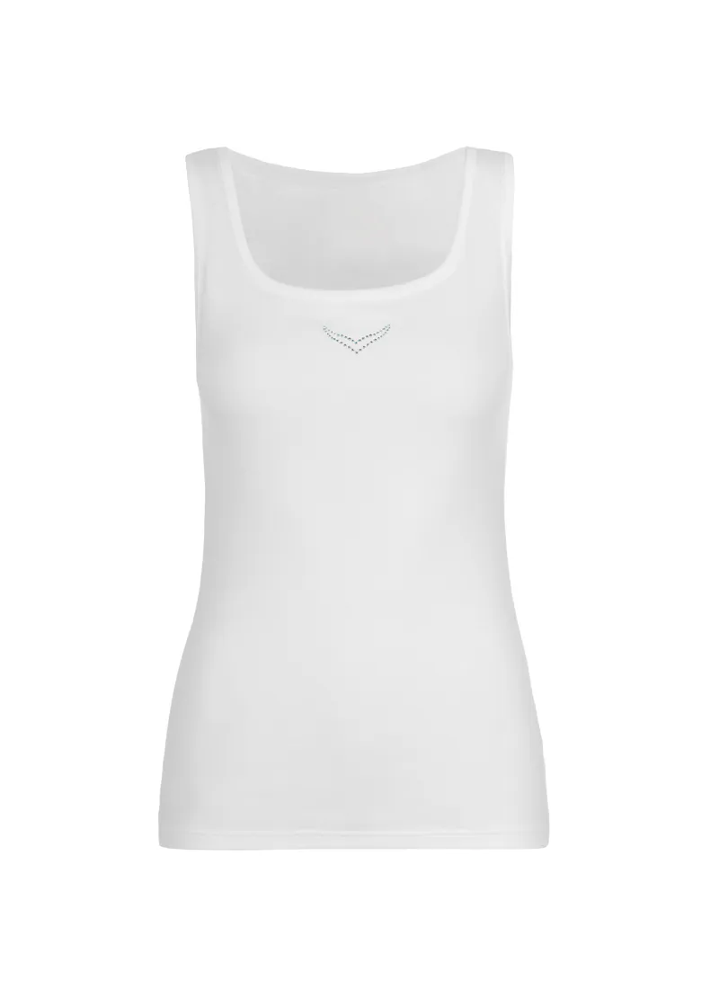 Trigema Tanktop "TRIGEMA Trägershirt mit Kristallsteinen", (1 tlg.) günstig online kaufen