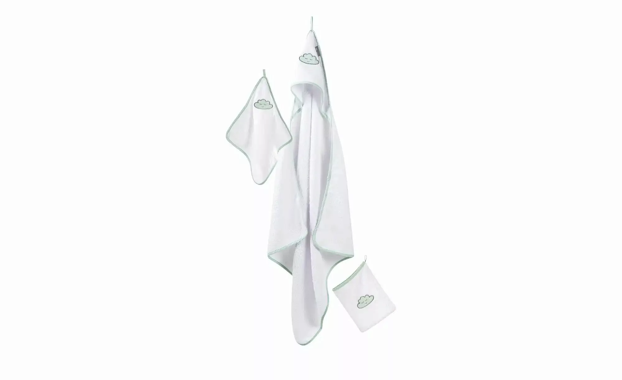 Roba Waschset 3-teilig Happy Cloud ¦ weiß Badtextilien > Handtuch-Sets - H günstig online kaufen