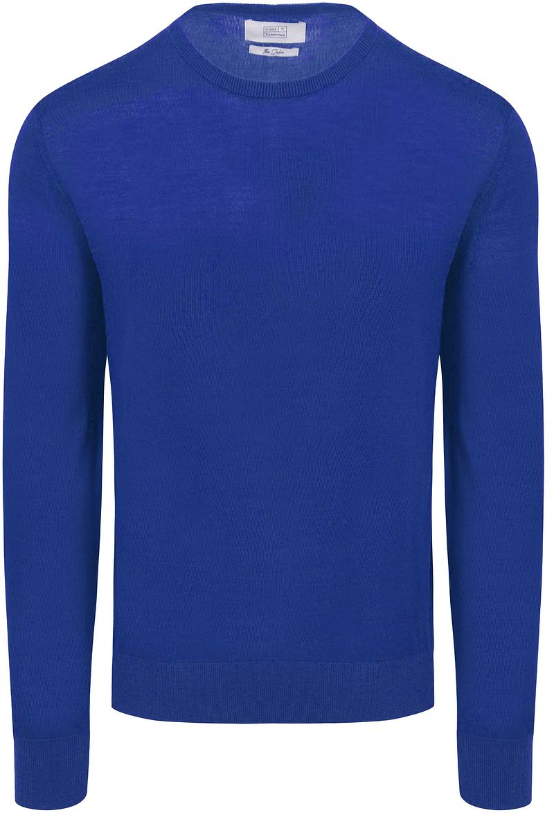 King Essentials The John Pullover Merino Royal Blau - Größe M günstig online kaufen