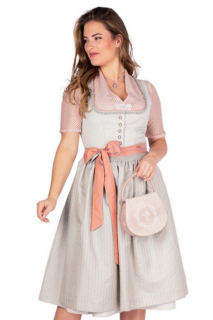 Hammerschmid Dirndl Midi Dirndl 2tlg. - PILLERSEE - beige/lachs günstig online kaufen