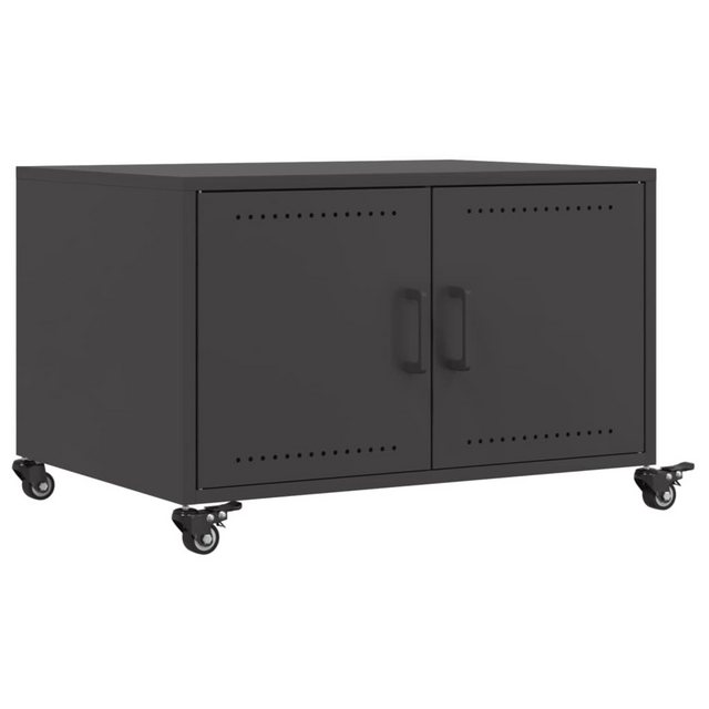 vidaXL Mehrzweckschrank Schrank Rollwagen Schwarz 68x50x43,5 cm Kaltgewalzt günstig online kaufen