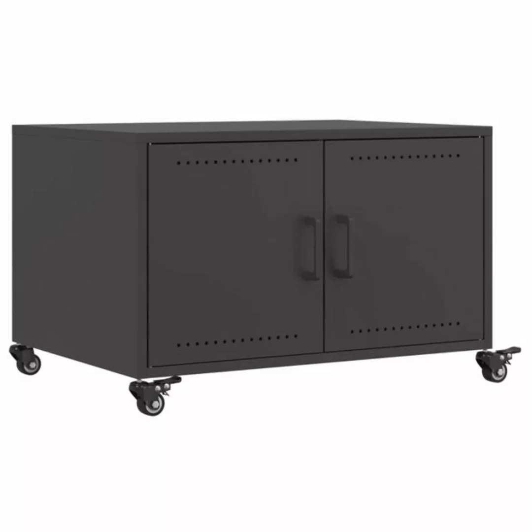 vidaXL Mehrzweckschrank Schrank Rollwagen Schwarz 68x50x43,5 cm Kaltgewalzt günstig online kaufen