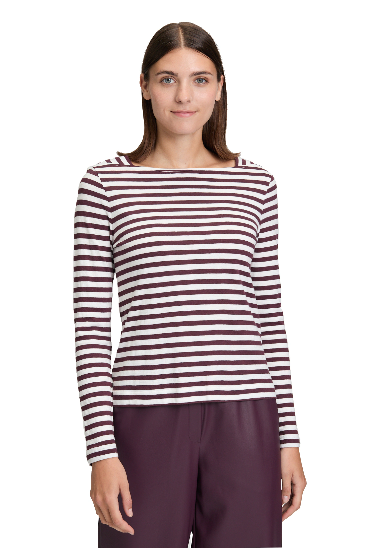 Betty&Co Kurzarmshirt "Betty & Co Damen Ringelshirt mit U-Boot-Ausschnitt", günstig online kaufen