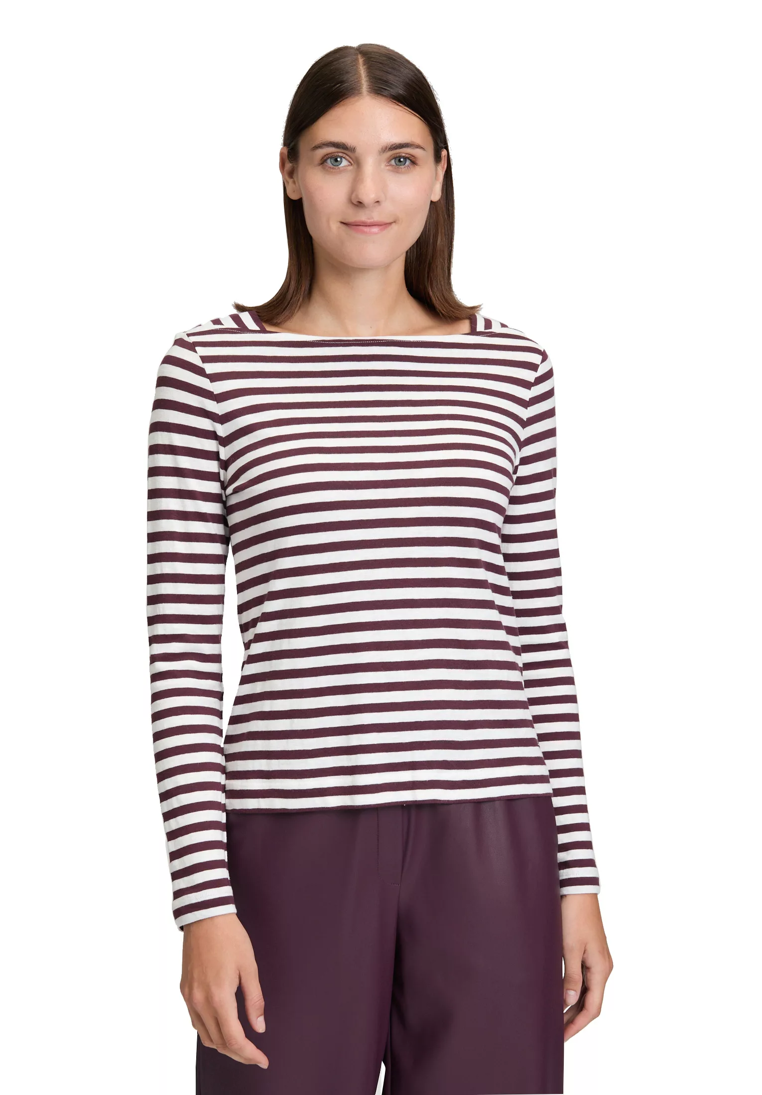 Betty&Co Kurzarmshirt "Betty & Co Damen Ringelshirt mit U-Boot-Ausschnitt", günstig online kaufen