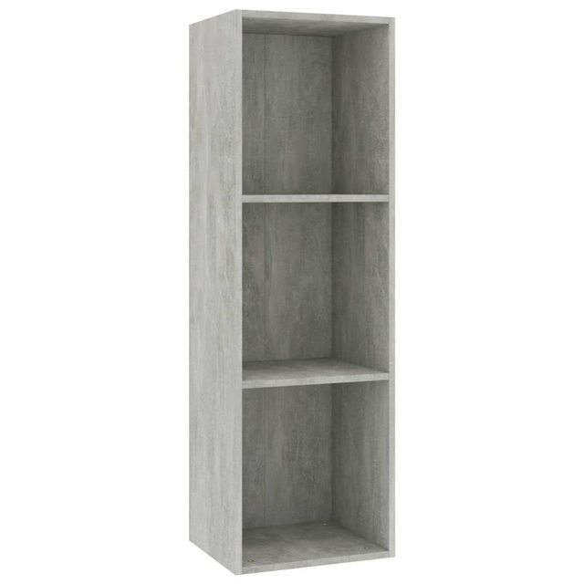 furnicato Bücherregal Bücherregal/TV-Schrank Betongrau 36x30x114 cm Holzwer günstig online kaufen