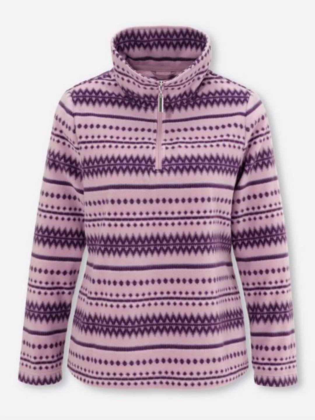 Sieh an! Fleeceshirt Fleeceshirt Länge ca. 66 cm günstig online kaufen