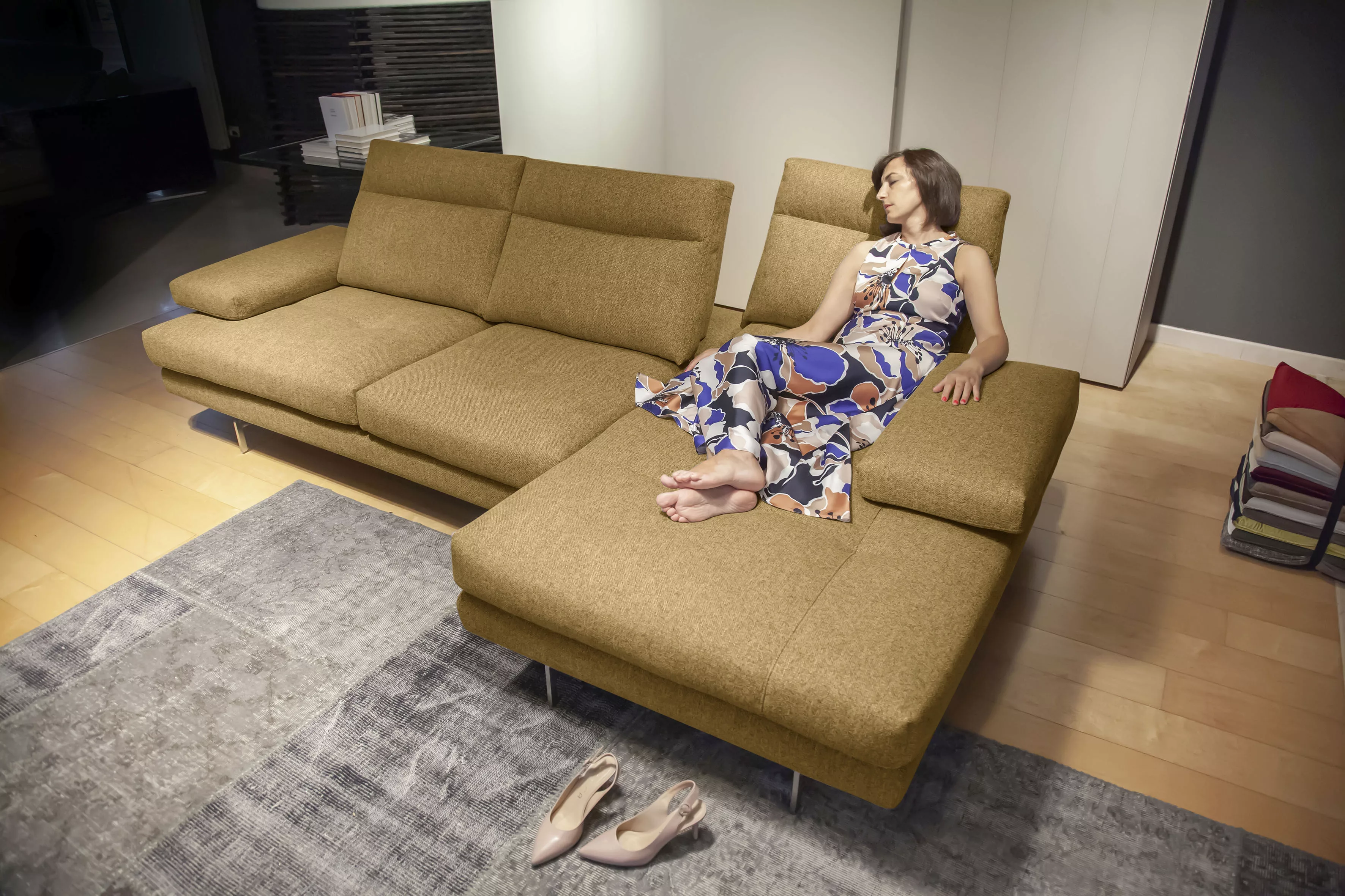 CALIA ITALIA Ecksofa "Toby Wing, L-Form, Designsofa mit sensationellem Sitz günstig online kaufen