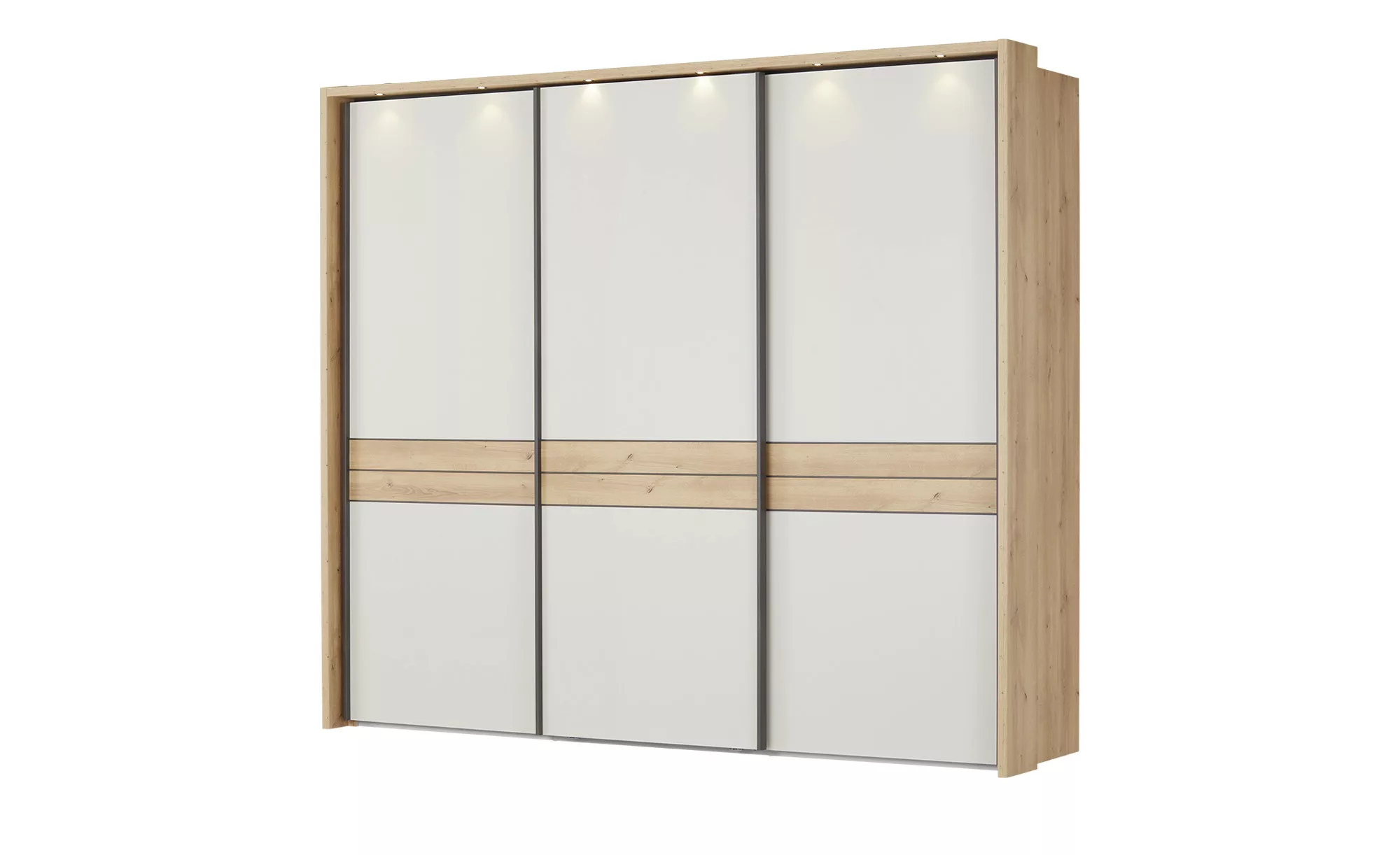 uno Schwebetürenschrank  Suna ¦ beige ¦ Maße (cm): B: 260 H: 221 T: 69.0 Sc günstig online kaufen