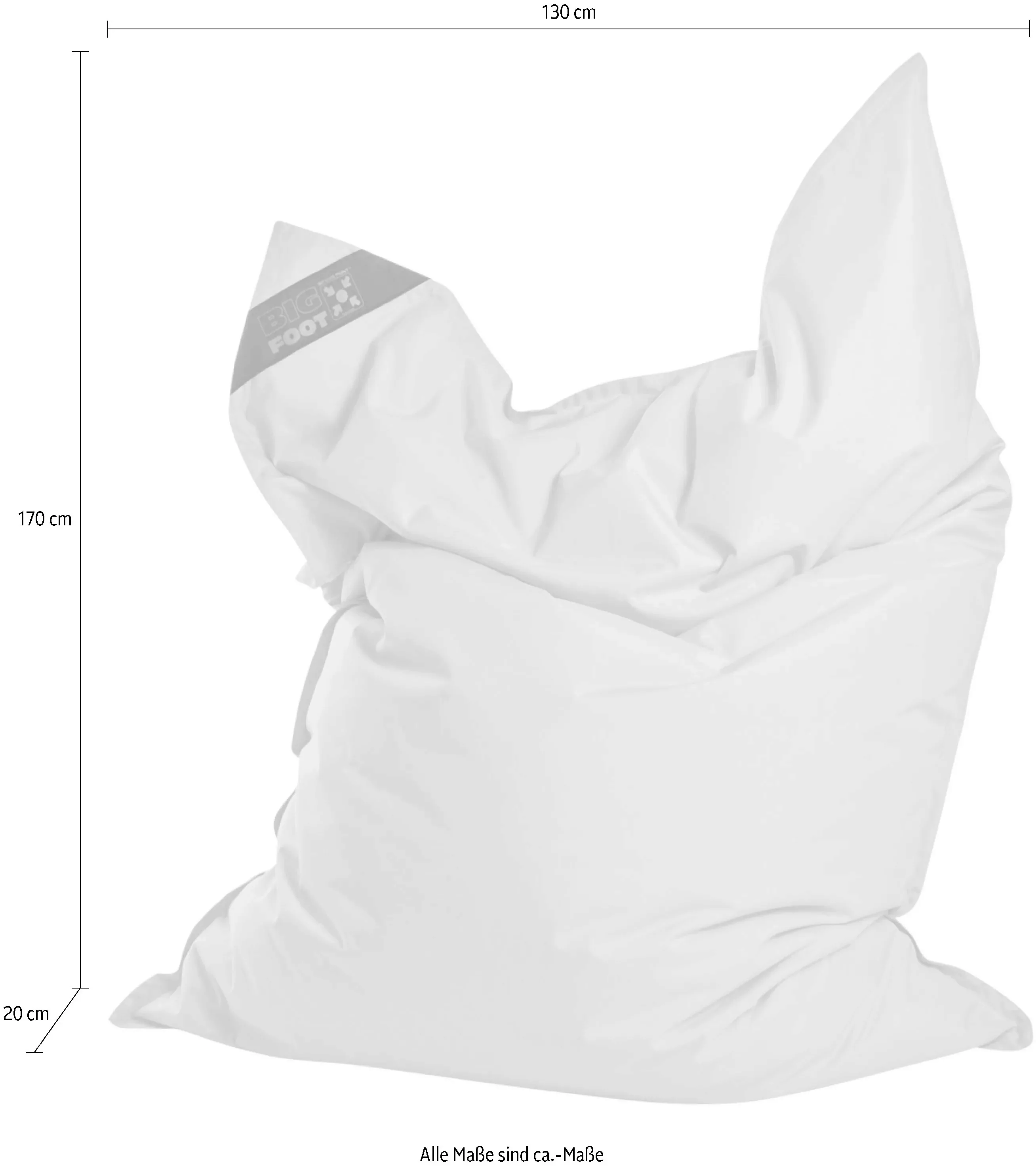 Sitting Point Sitzsack Big Foot Scuba 380 l Flieder günstig online kaufen