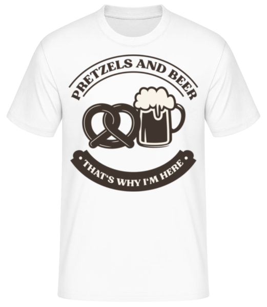 Pretzels And Beer Why I'm Here · Männer Basic T-Shirt günstig online kaufen