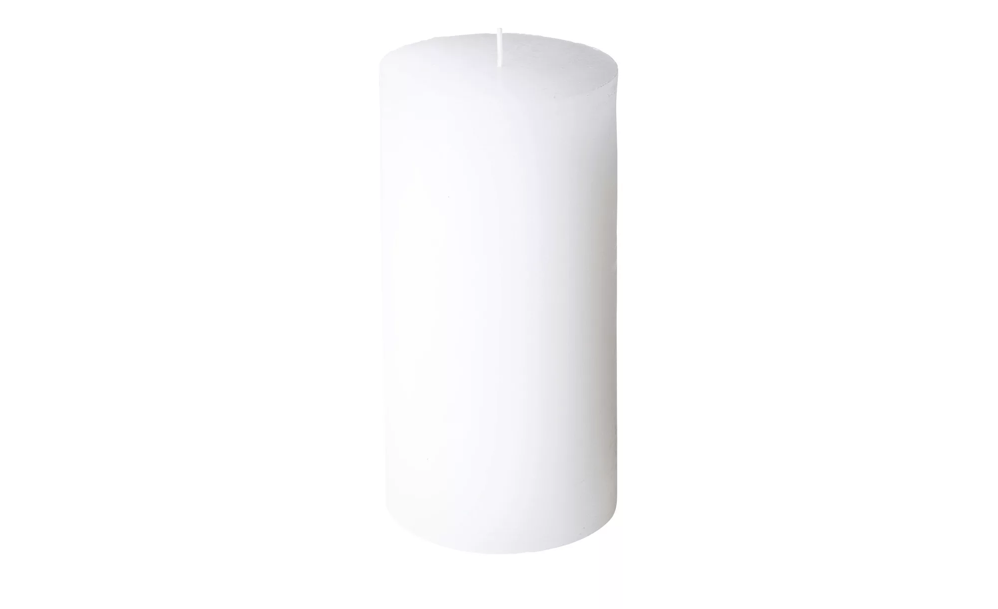 Zylinderkerze - weiß - 19 cm - Dekoration > Kerzen & Lichter - Möbel Kraft günstig online kaufen