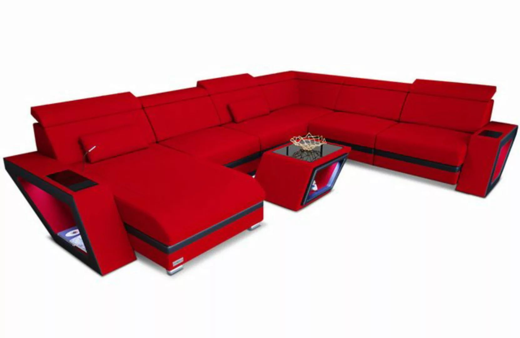 Sofa Dreams Wohnlandschaft Polster Stoff Couch Catania XXL U Form Stoffsofa günstig online kaufen