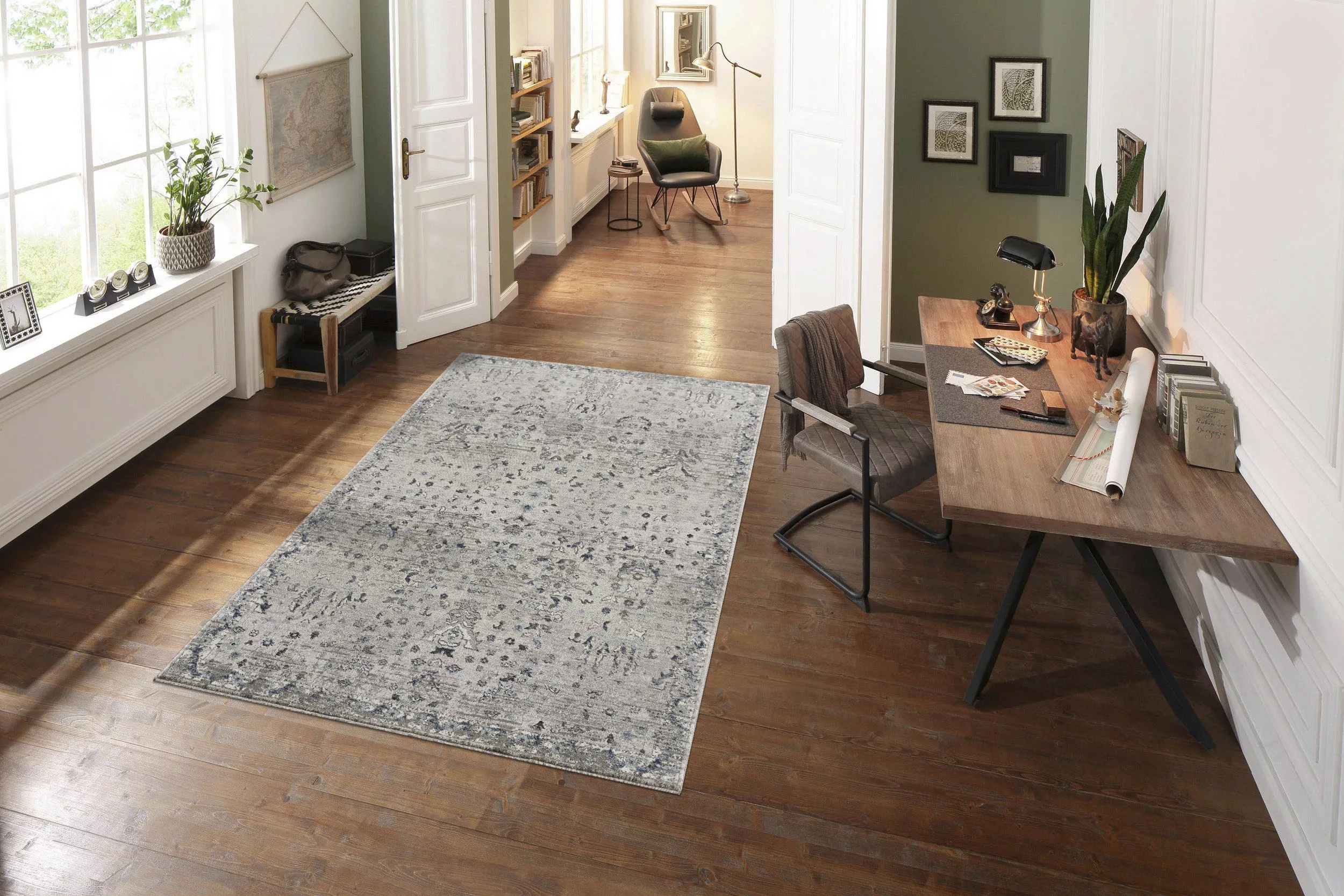 Home affaire Teppich »Clovis«, rechteckig, Teppich im Orient-Design, mit Bo günstig online kaufen