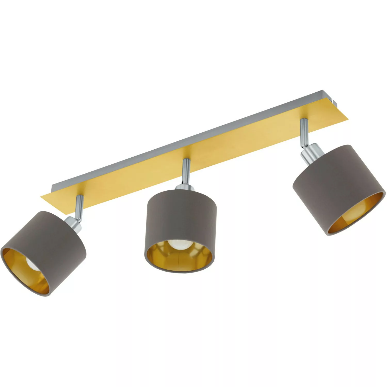 Deckenlampe Valbiano Cappuccino/Gold 3fl. günstig online kaufen