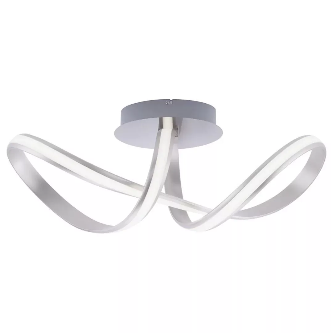 LED Deckenleuchte Melinda in Silber, geschwungen günstig online kaufen
