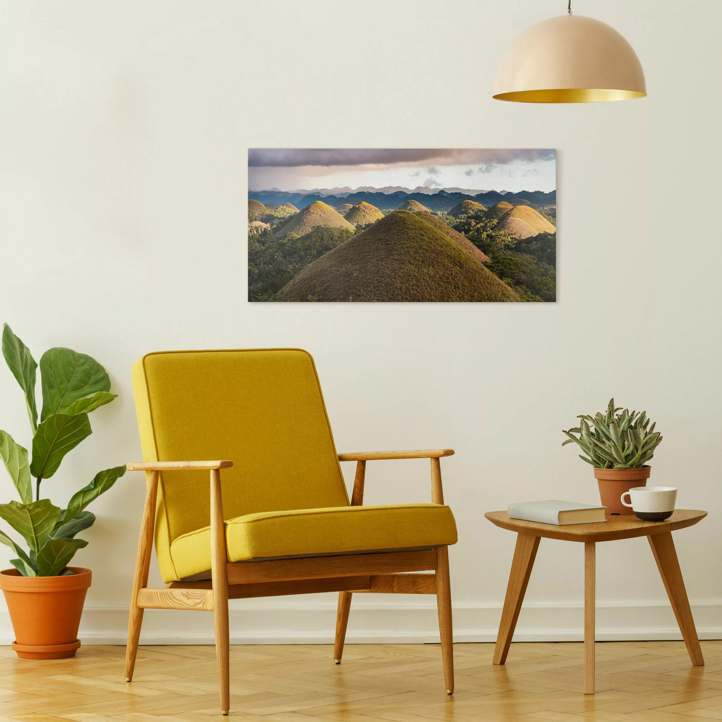 Leinwandbild Schokoladenhügel Landschaft günstig online kaufen