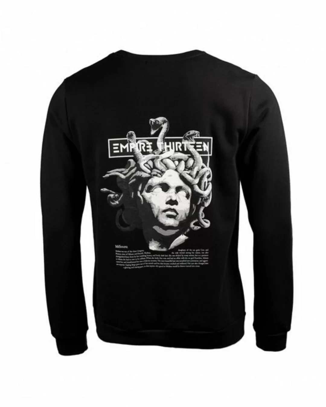 EMPIRE-THIRTEEN Rundhalspullover EMPIRE SWEATER "MEDUSA" MEDUSA Print auf R günstig online kaufen