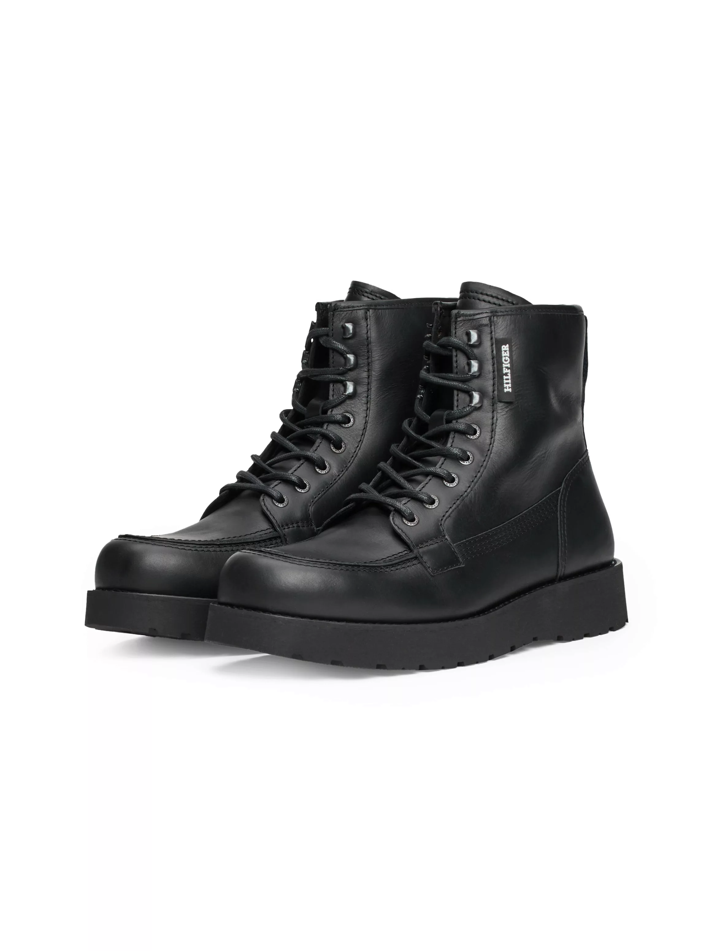 Tommy Hilfiger Schnürboots "TH AMERICAN PREM CHECK LTH BOOT", Plateau, Herb günstig online kaufen