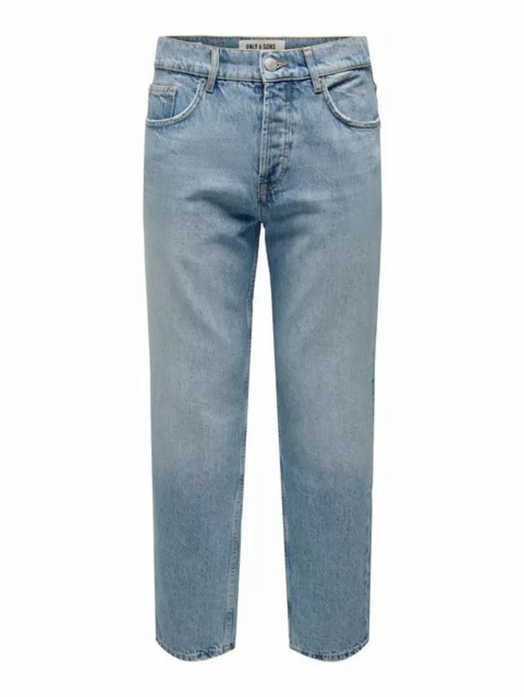 Only & Sons Herren Jeans ONSEDGE LOOSE 6986 - Relaxed Fit - Blau - Light Bl günstig online kaufen