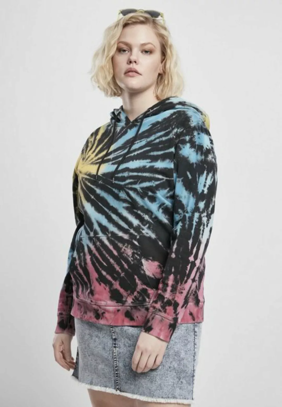 URBAN CLASSICS Kapuzenpullover "Urban Classics Damen Ladies Tie Dye Hoody" günstig online kaufen