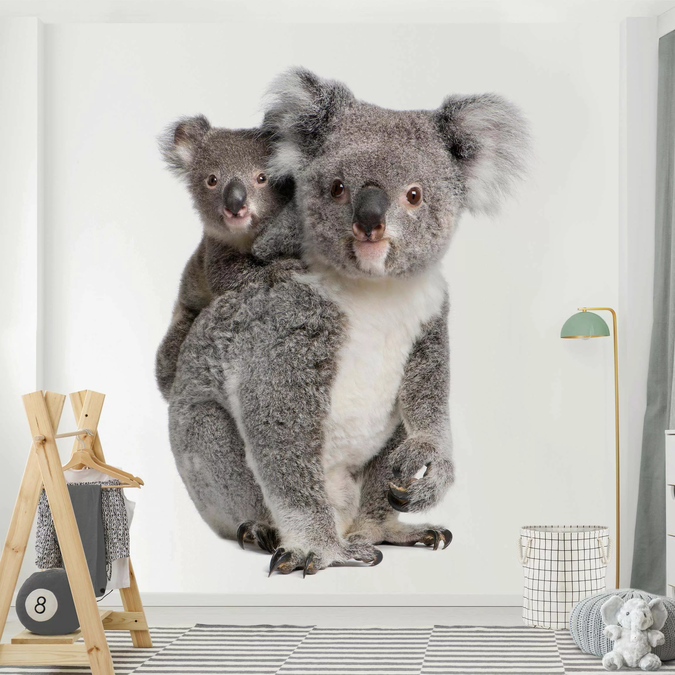 Bilderwelten Kindertapete Koalabären grau Gr. 192 x 192 günstig online kaufen