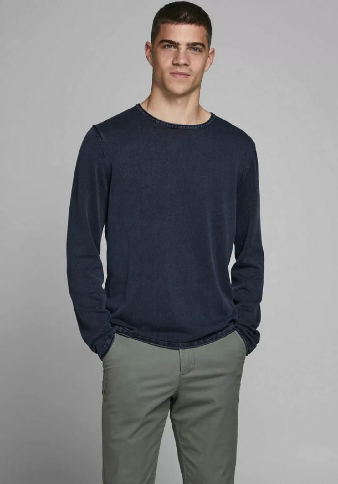 Jack & Jones Strickpullover JJELEO KNIT CREW NECK NOOS mit Rundhalsausschni günstig online kaufen