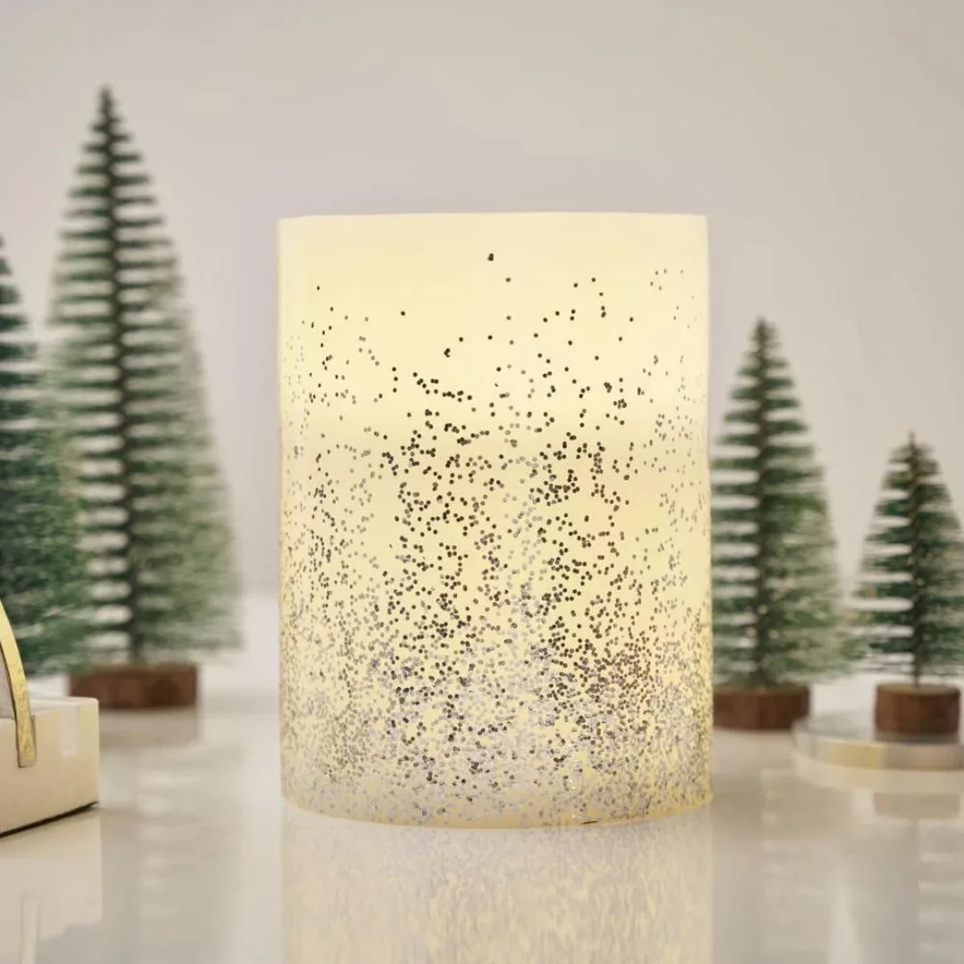 Pauleen Glowing Glitter BIG Candle LED-Kerze Wachs günstig online kaufen