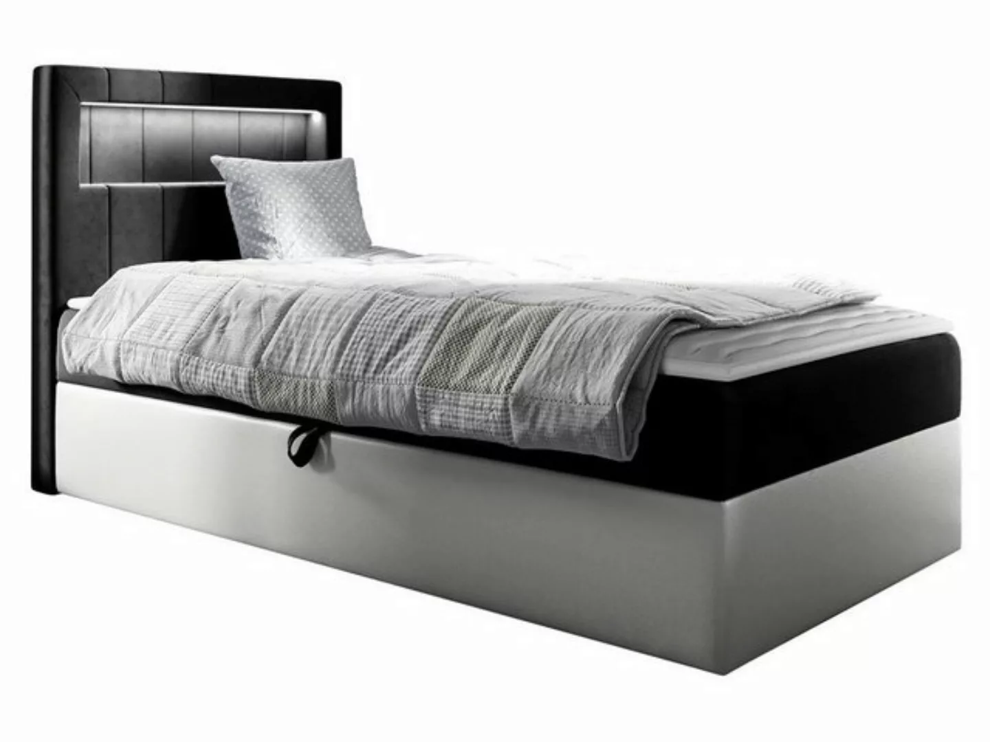 MIRJAN24 Boxspringbett Gold Junior 1 (mit Bettkasten, Polsterkopfteil und B günstig online kaufen