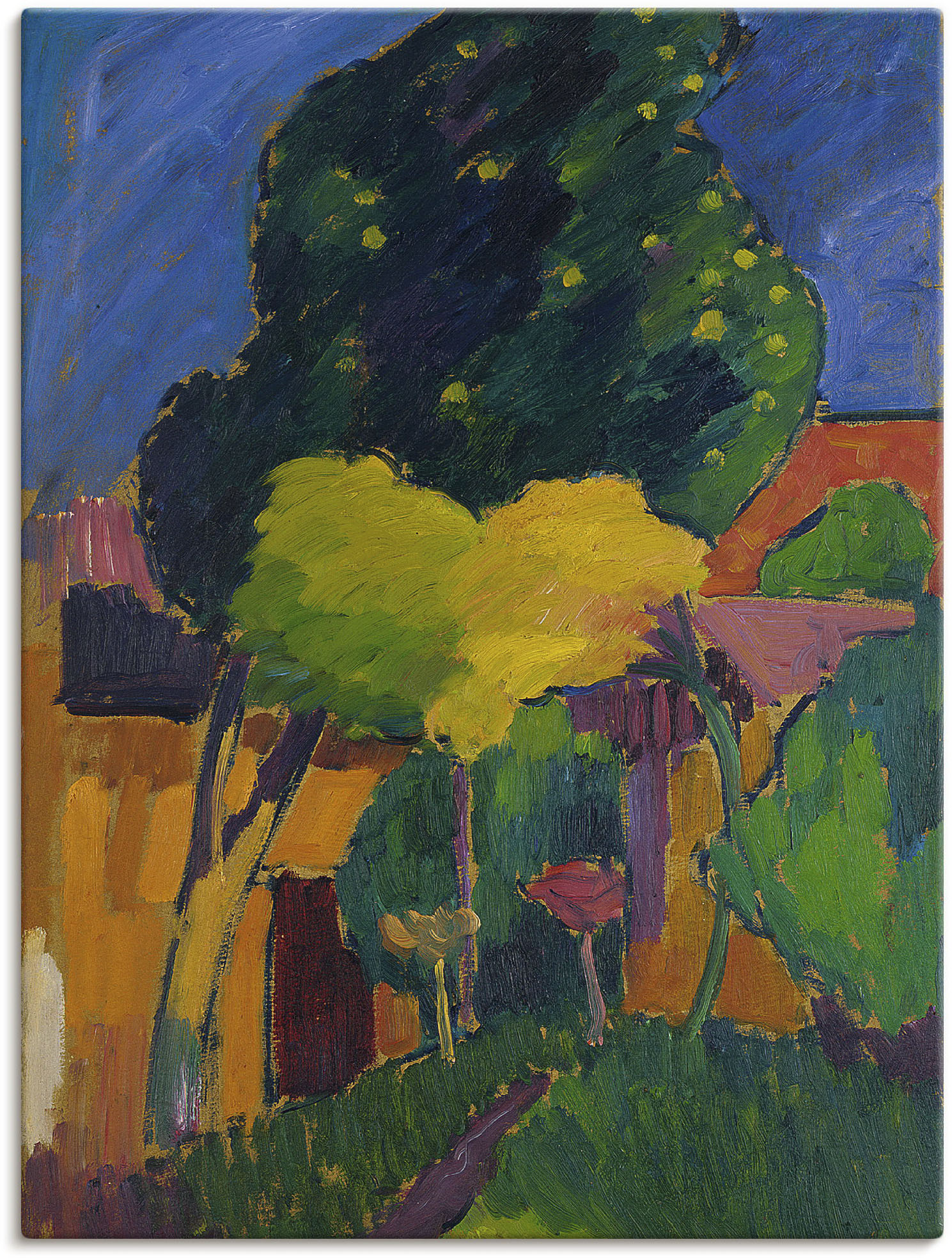 Artland Leinwandbild "Murnau. 1908", Garten, (1 St.), auf Keilrahmen gespan günstig online kaufen