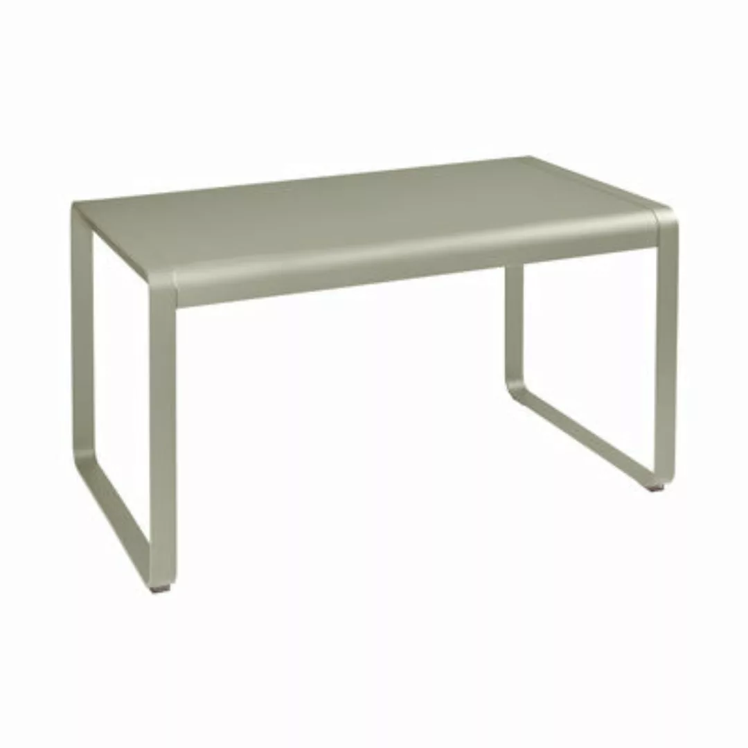 rechteckiger Tisch Bellevie metall beige / 140 x 80 cm - Metall - Fermob - günstig online kaufen
