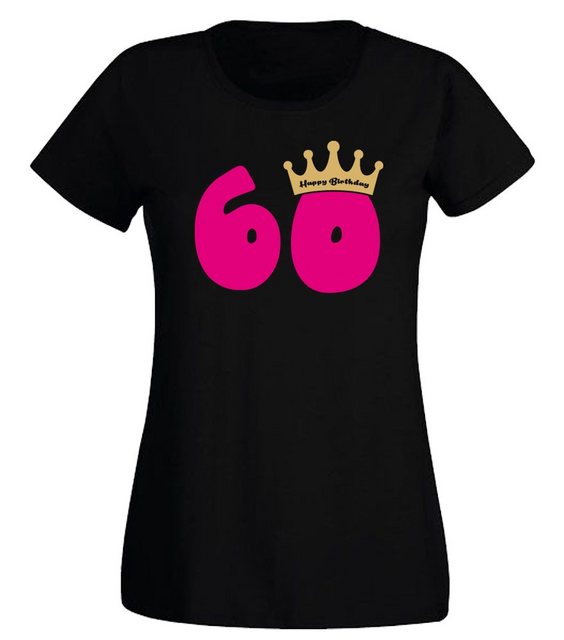 G-graphics T-Shirt Damen T-Shirt - 60 – Happy Birtday – mit Krone zum 60. G günstig online kaufen