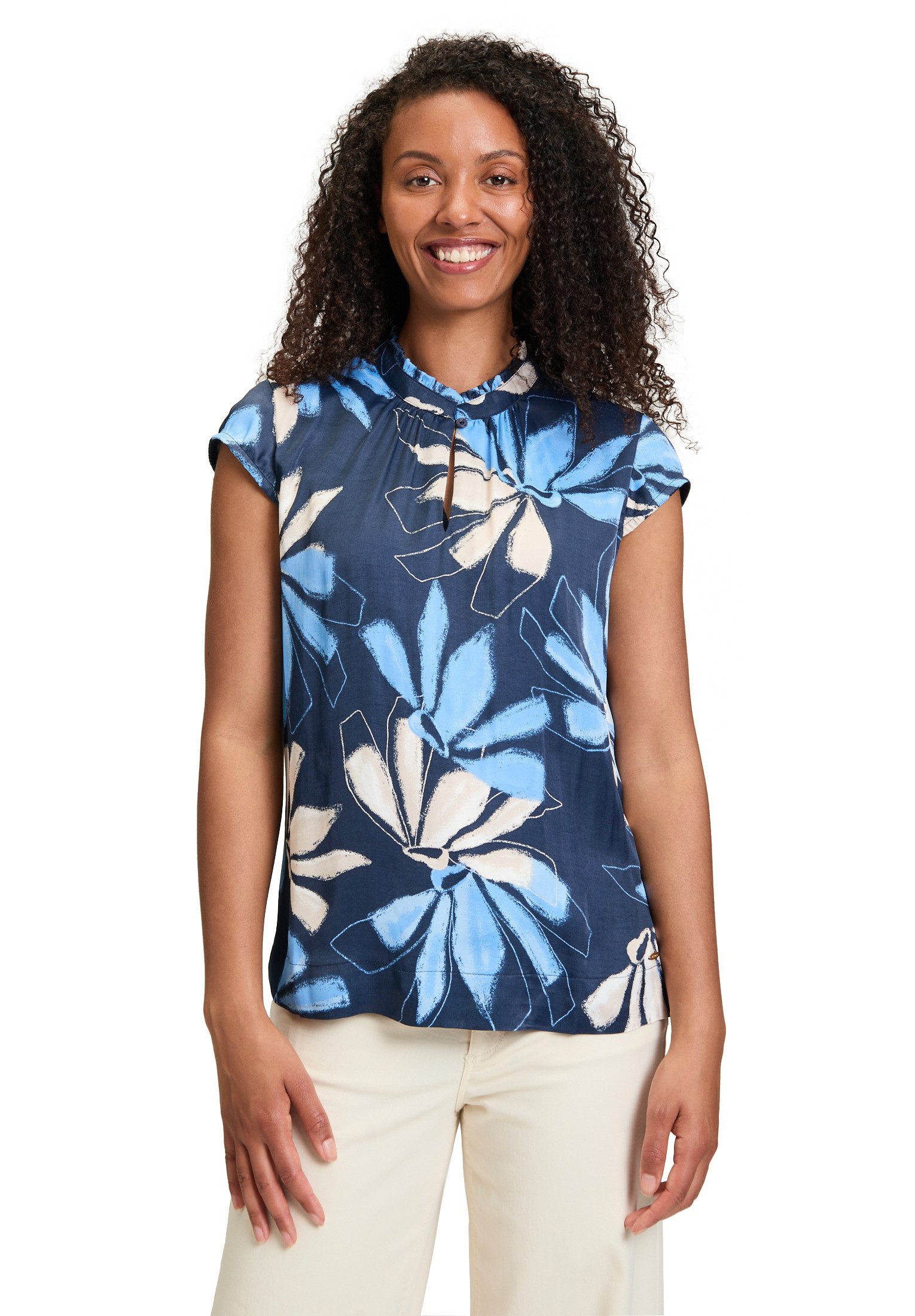 Betty&Co Schlupfbluse "Betty & Co Damen Schlupfbluse kurzarm" günstig online kaufen