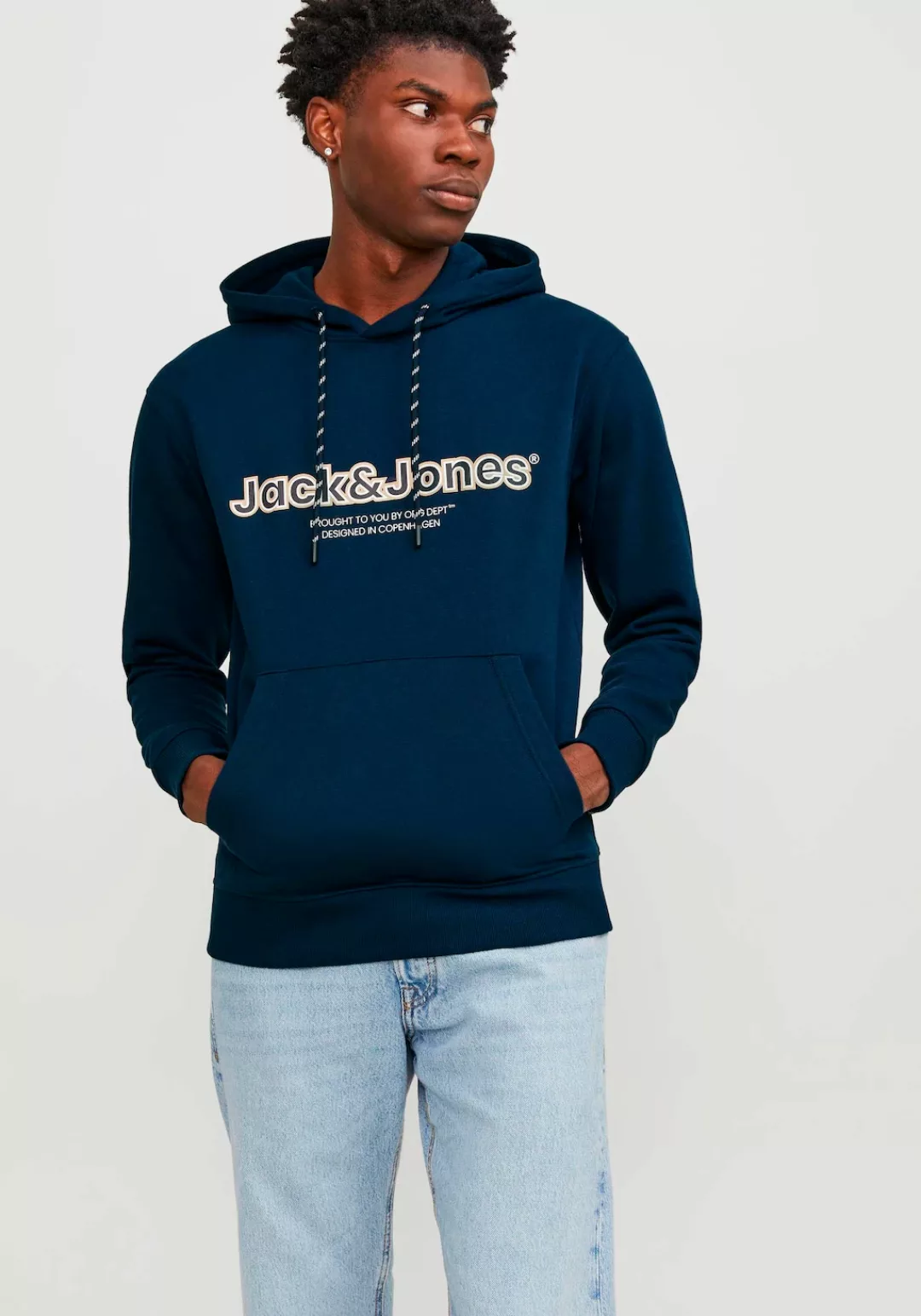 Jack & Jones Herren Hoodie Kapuzenpullover JORLAKEWOOD- Relaxed Fit günstig online kaufen