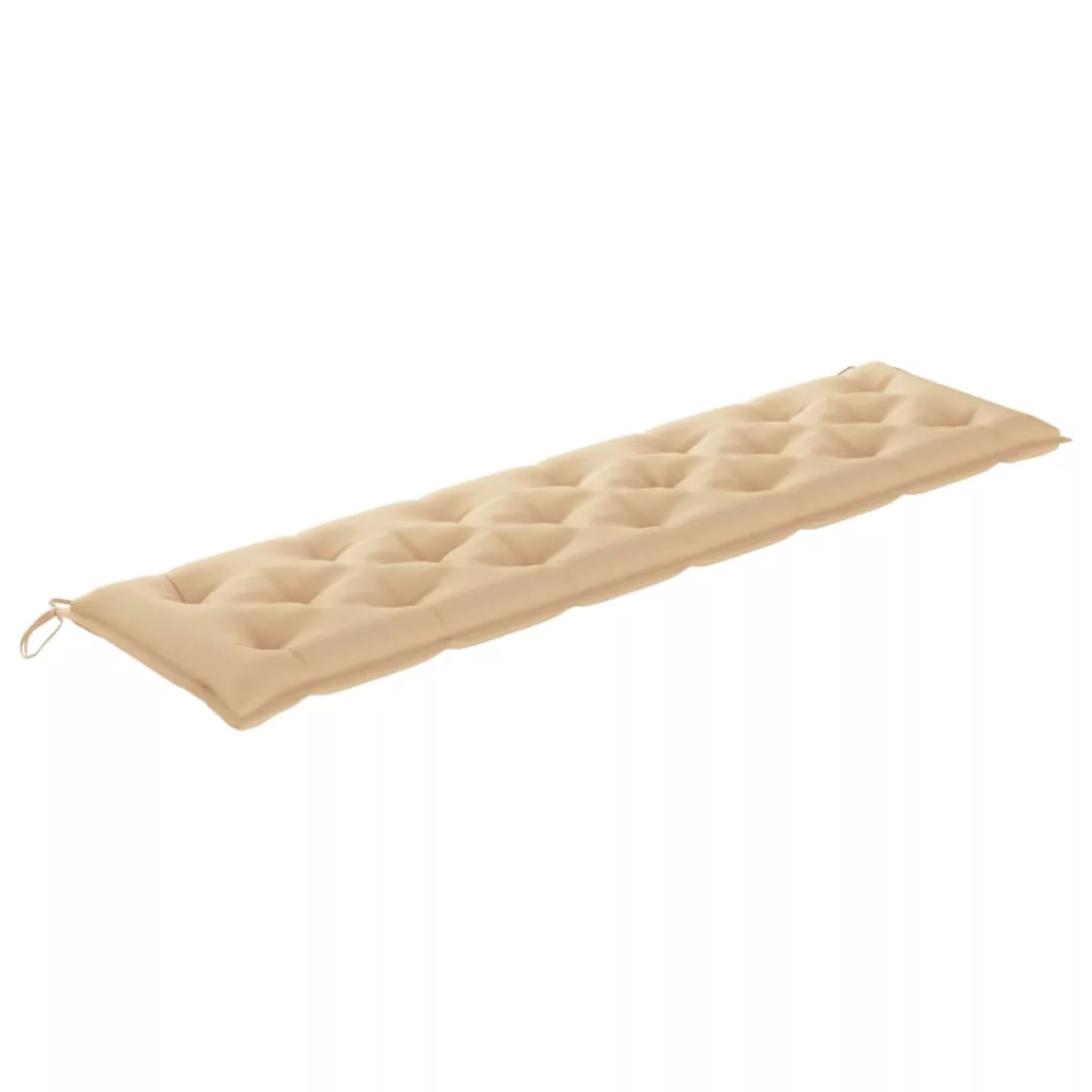 Gartenbank-auflage Beige 200x50x7 Cm Stoff günstig online kaufen