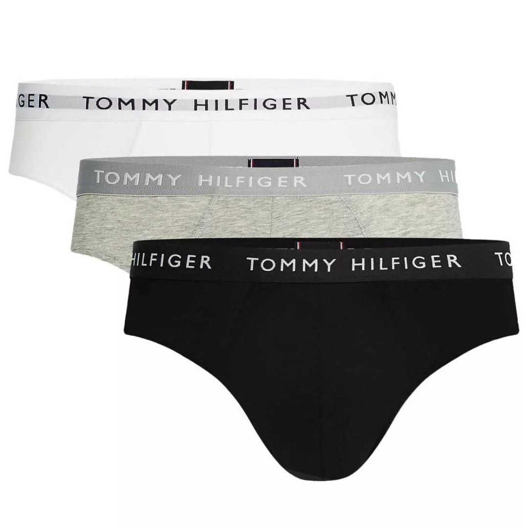 Tommy Hilfiger 3-er Set Slips Schwarz, Grau & Weiß günstig online kaufen