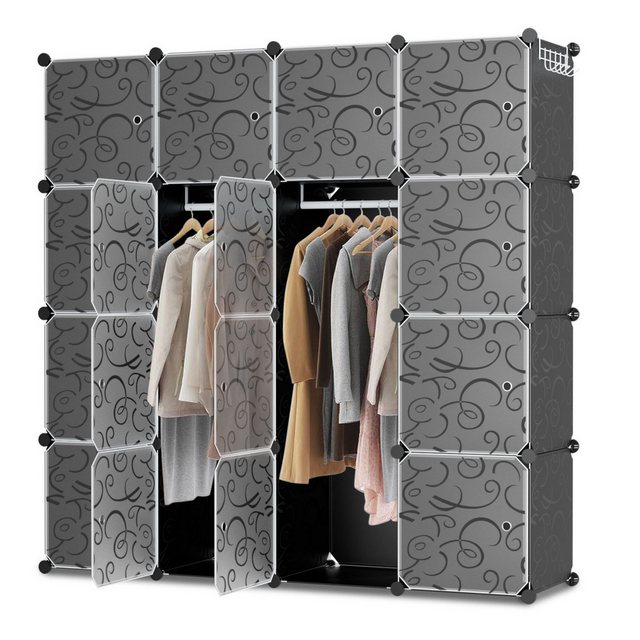 Lospitch Kleiderschrank 12/16/20 Fächer Aufbewahrungsbox DIY Regalsystem (D günstig online kaufen