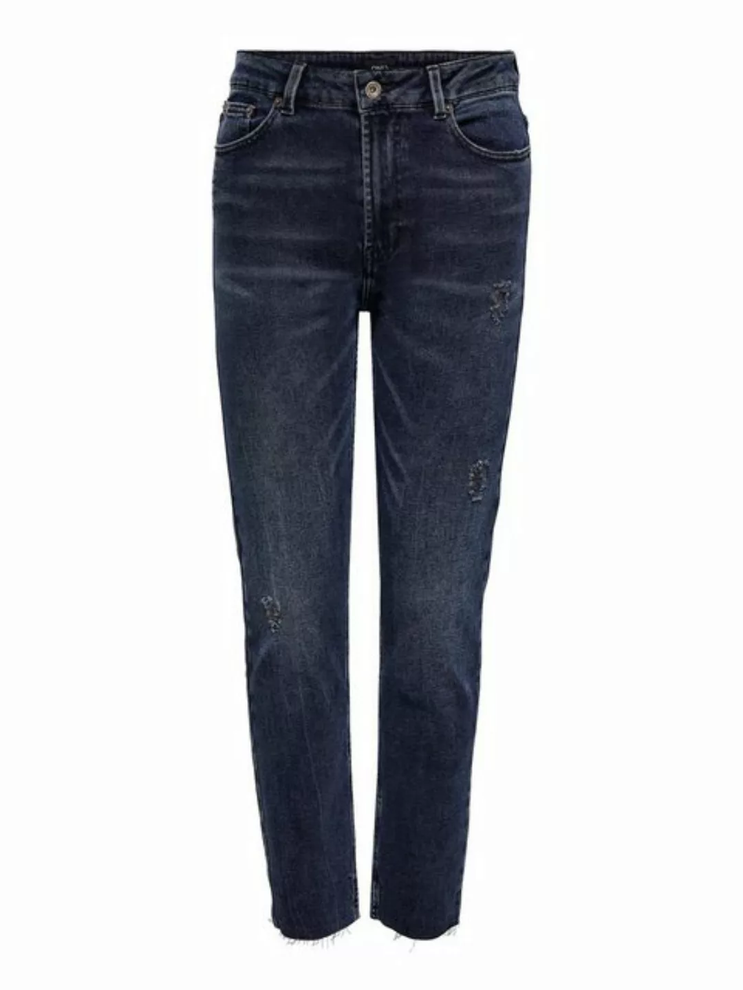 Only Damen Jeans ONLEMILY HW ST RW CR AK MAE546 - Straight Fit - Blau - Blu günstig online kaufen
