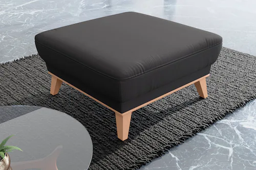sit&more Polsterhocker "Lavida", Mit elegantem Holzrahmen günstig online kaufen
